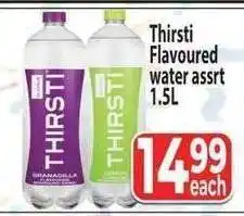Supa Store Thirsti Flavoured water assrt offer
