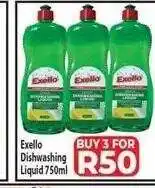 Supa Store Exello Dishwashing Liquid 750ml offer
