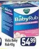 Supa Store Vicks Baby Rub 45g offer