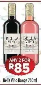 Supa Store BELLA VINO range 750ml offer