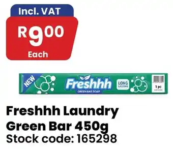 Freshhh Laundry Green Bar
