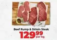 Food Lover's Market Beef rump & sirloin steak offer