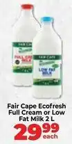 Food Lover's Market Fair cape - ecofresh full cream or low fat milk offer