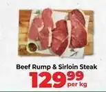Food Lover's Market Beef rump & sirloin steak offer