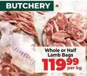 Food Lover's Market Whole or half lamb bags offer