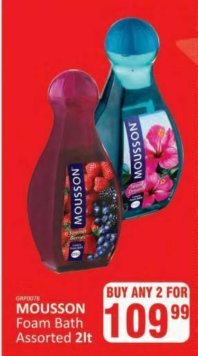 Mousson foam bath assorted