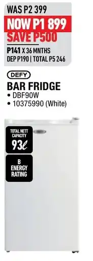 Home Corp Defy bar fridge offer