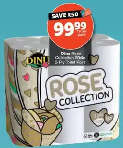 Checkers Dinu Rose Collection White 2-Ply Toilet Rolls offer