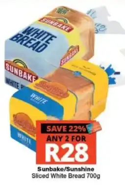 Checkers Sunbake/Sunshine Sliced White Bread offer