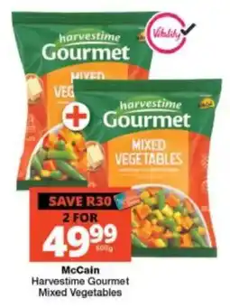 Checkers McCain Harvestime Gourmet Mixed Vegetables offer