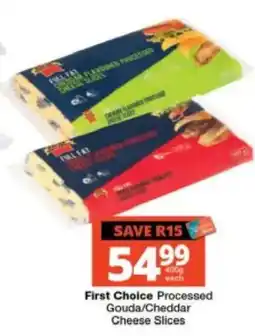 Checkers First Choice Processed Gouda/Cheddar Cheese Slices offer