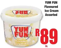 Boxer Superstores YUM FUN Flavoured Ice Cream Assorted offer