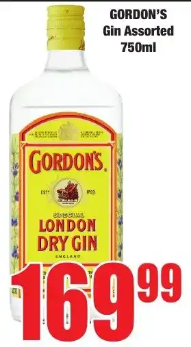 Boxer Superstores Gordon's Gin Assorted offer
