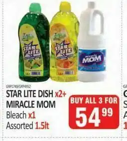KitKat Cash and Carry Star lite dish x2+ miracle mom bleach x1 assorted offer