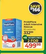 Dis-Chem ProbiFlora Adult Intensive Rescue 60 capsules - 2 for offer