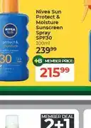 Dis-Chem Nivea Sun Protect & Moisture Sunscreen Spray SPF30 200ml offer
