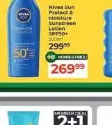 Dis-Chem Nivea Sun Protect & Moisture Sunscreen Lotion SPF50+ 200ml offer