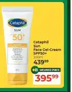 Dis-Chem Cetaphil Sun Face Gel-Cream SPF50+ 200ml offer
