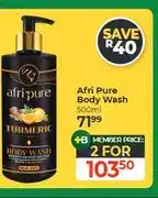Dis-Chem Afri Pure Body Wash 500ml - 2 for offer