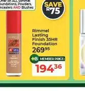 Dis-Chem Rimmel Lasting Finish 35HR Foundation offer