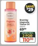 Dis-Chem Bramley Magnolia Tissue Oil 250ml - 2 for offer