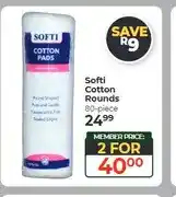 Dis-Chem Softi Cotton Rounds 80-piece - 2 for offer