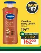 Dis-Chem Vaseline Body Lotion 625ml - 2 for offer