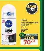 Dis-Chem Nivea Anti-Perspirant Roll-On 50ml - 3 for offer