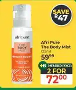 Dis-Chem Afri Pure The Body Mist 125ml - 2 for offer