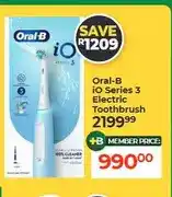 Dis-Chem Oral-B iO Series 3 Electric Toothbrush offer