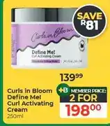 Dis-Chem Curls in Bloom Define Me! Curl Activating Cream 250ml - 2 for offer