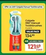 Dis-Chem Colgate 360° Manual Toothbrushes 2-pack offer