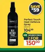 Dis-Chem Perfect Touch Heat Defence Spray 250ml - 2 for offer