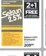 Dis-Chem Selsun 2.5% Shampoo 100ml offer