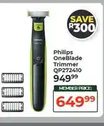 Dis-Chem Philips OneBlade Trimmer QP272410 offer