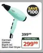 Dis-Chem Carmen 2200W Esprit AC Salon Hair Dryer offer