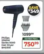 Dis-Chem Philips 2300W Series 5000 Hair Dryer BHD510 offer