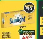 Dis-Chem Sunlight Laundry Soap Bar 500g - 2 for offer