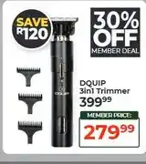 Dis-Chem DQUIP 3in1 Trimmer offer