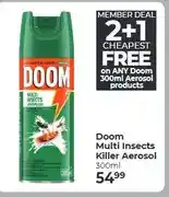 Dis-Chem Doom Multi Insects Killer Aerosol 300ml offer