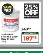 Dis-Chem Sudocrem Skin and Baby Care Cream 250g offer
