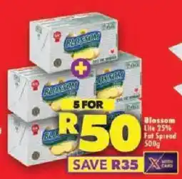 Shoprite Blossom Lite 25% Fat Spread offer