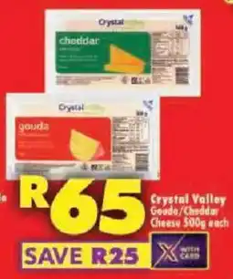 Shoprite Crystal Valley Gouda/Cheddar Cheese offer