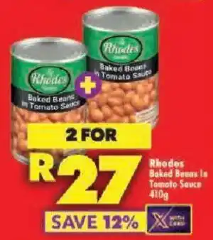Rhodes Baked Beans in Tomato Sauce