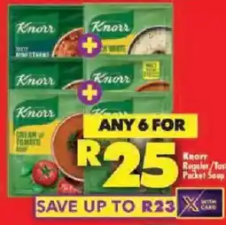 Shoprite Knorr Regular/Tasty Packet Soup offer