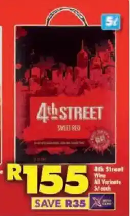 Shoprite 4th Street Wine Sweet Red offer
