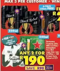 Shoprite Carling Black Label 68 offer