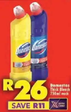 Shoprite Domestos Thick Bleach offer