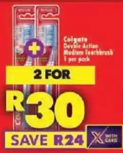 Shoprite Colgate Double Action Medium Toothbrush offer