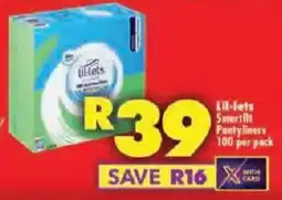 Shoprite Lil-lets Smartfit Pantyliners offer